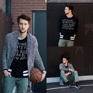 Zara Man Anything that get your blood rushing Graphic Tee Size Large